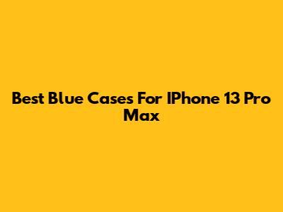 Best Blue Cases For IPhone 13 Pro Max