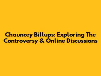 Chauncey Billups: Exploring The Controversy & Online Discussions