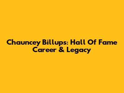 Chauncey Billups: Hall Of Fame Career & Legacy