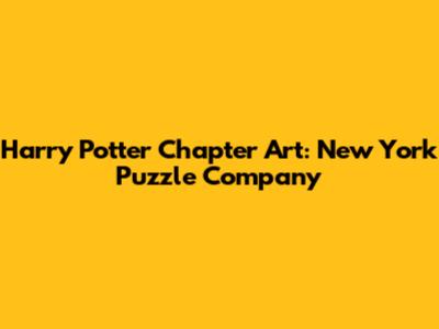 Harry Potter Chapter Art: New York Puzzle Company