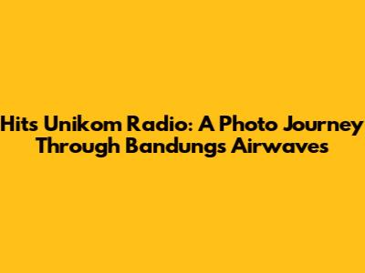 Hits Unikom Radio: A Photo Journey Through Bandung's Airwaves