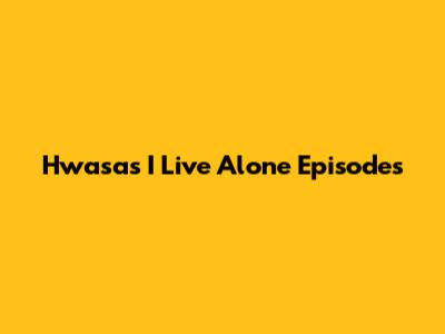 Hwasa's "I Live Alone" Episodes