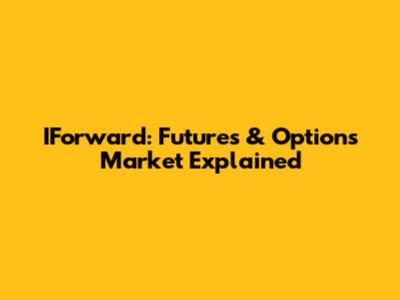 IForward: Futures & Options Market Explained