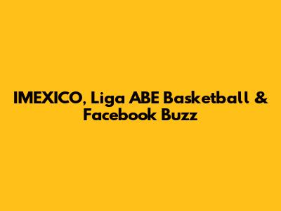 IMEXICO, Liga ABE Basketball & Facebook Buzz