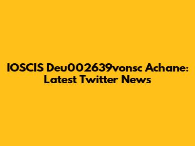 IOSCIS Deu002639vonsc Achane: Latest Twitter News