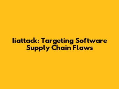 Iiattack: Targeting Software Supply Chain Flaws