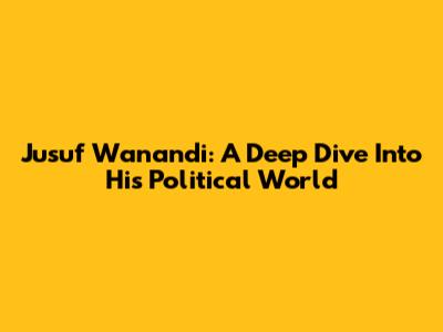 Jusuf Wanandi: A Deep Dive Into His Political World