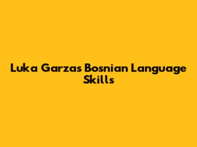Luka Garza's Bosnian Language Skills