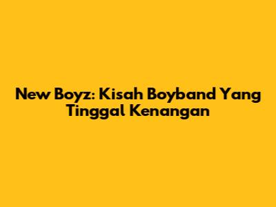 New Boyz: Kisah Boyband Yang Tinggal Kenangan