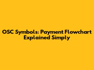 OSC Symbols: Payment Flowchart Explained Simply