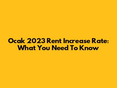 Ocak 2023 Rent Increase Rate: What You Need To Know