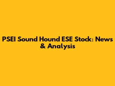 PSEI Sound Hound ESE Stock: News & Analysis