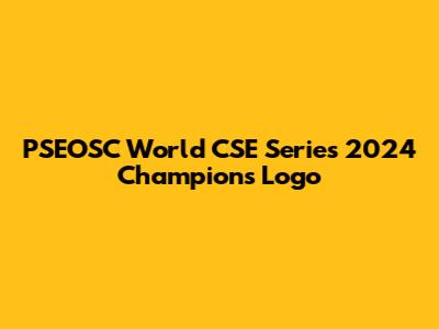 PSEOSC World CSE Series 2024 Champions Logo