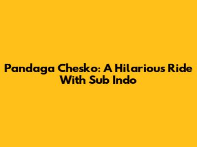 Pandaga Chesko: A Hilarious Ride With Sub Indo