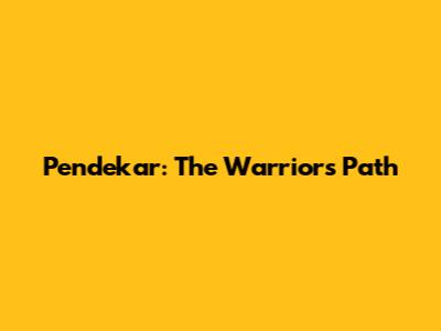 Pendekar: The Warrior's Path