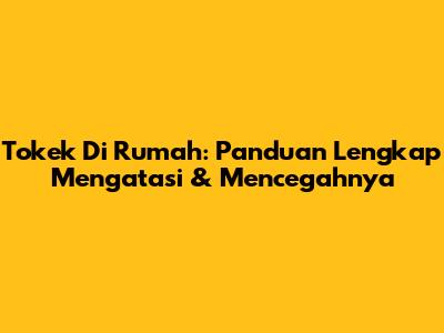 Tokek Di Rumah: Panduan Lengkap Mengatasi & Mencegahnya