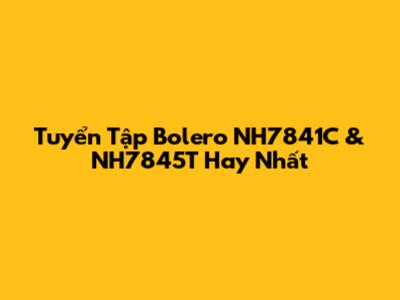 Tuyển Tập Bolero NH7841C & NH7845T Hay Nhất